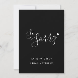 So sorry cancelled wedding change to streaming announcement