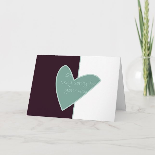 So Sorry For Your Loss Card (Front)