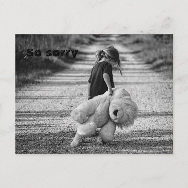 So sorry postcard (Front)