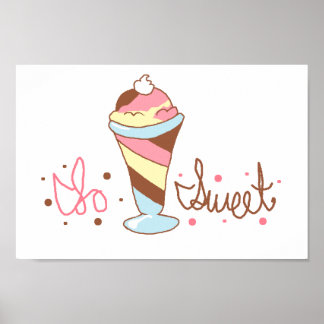 So Sweet Ice Cream Poster