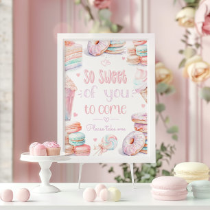 So sweet of you to come sweets Favours Poster