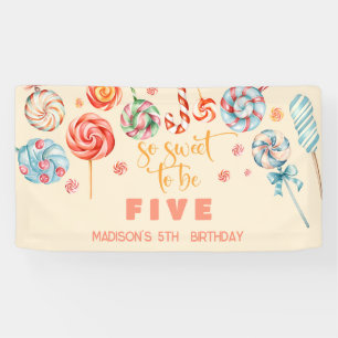 So sweet to be kids birthday banner