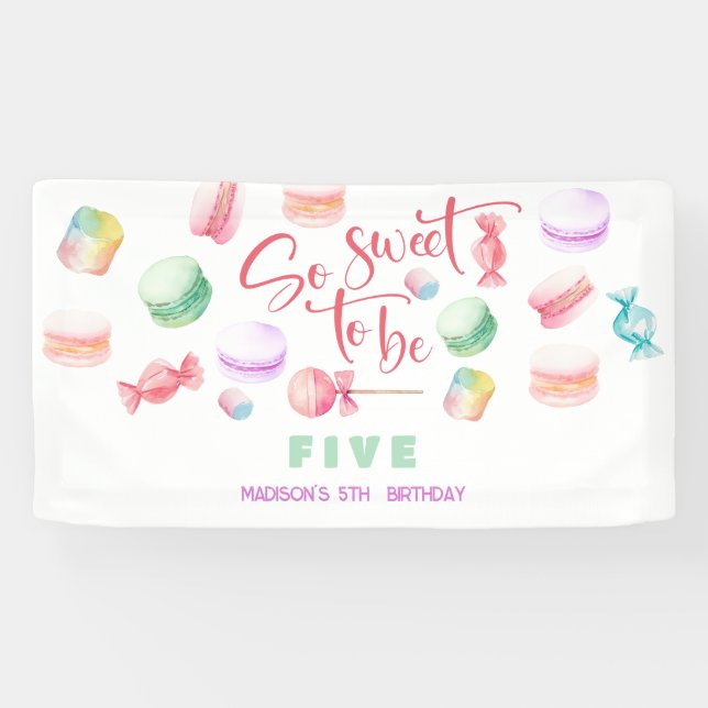 So sweet to be... kids birthday banner (Horizontal)