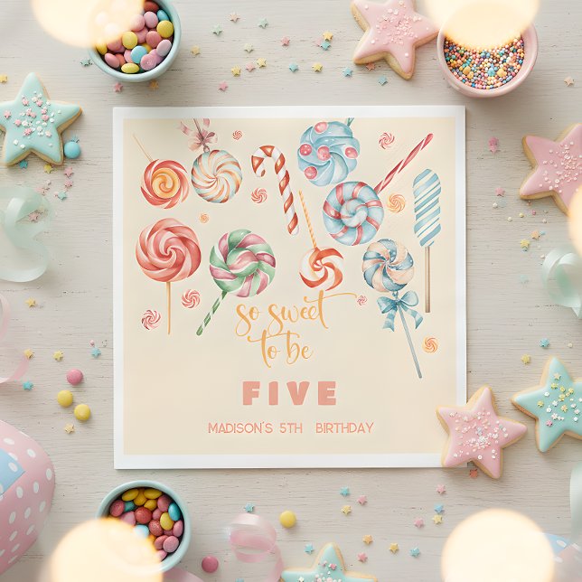 So sweet to be kids birthday napkin (Creator Uploaded)