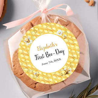 So Sweet To Bee Birthday Classic Round Sticker