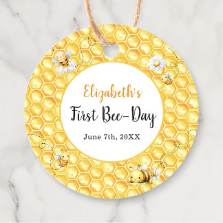 So Sweet To Bee Birthday Favor Tags