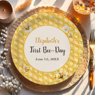 So Sweet To Bee Birthday Paper Plates