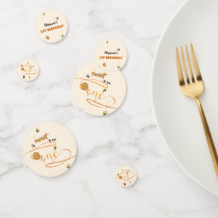 So Sweet To Bee One Cute Honey Bee 1st Birthday Confetti