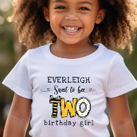 So sweet to bee two floral 2nd birthday 