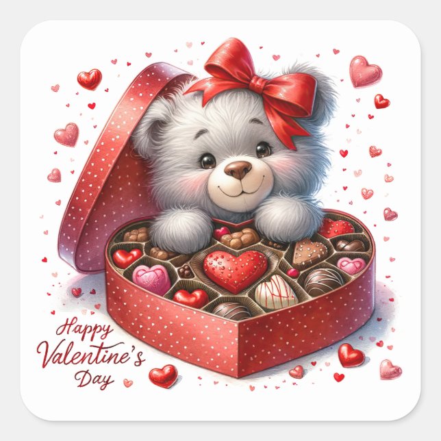 So Sweet VALENTINE  Square Sticker (Front)