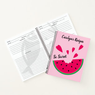 So sweet watermelon with hearts, your recipes notebook