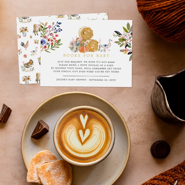 So Thankful for You | Autumn Baby Shower Books Enclosure Card (Creator Uploaded)