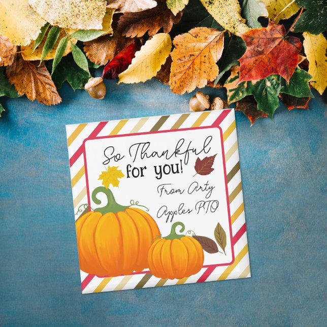 So Thankful For You Fall Volunteer or Staff gift Magnet (Creator Uploaded)