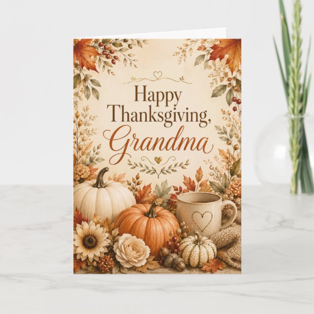 So Thankful For You Grandma Card (Front)