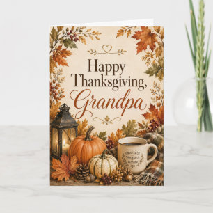 So Thankful For You Grandpa Card