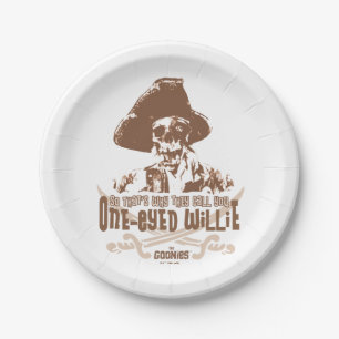 "So That's Why They Call You One-Eyed Willie" Paper Plate