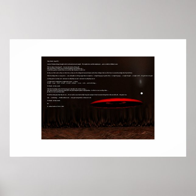 So They Watch Poster (Front)