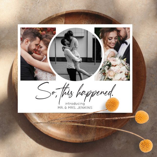 So This Happened Gallery Multi Photo Elopement Invitation (Creator Uploaded)