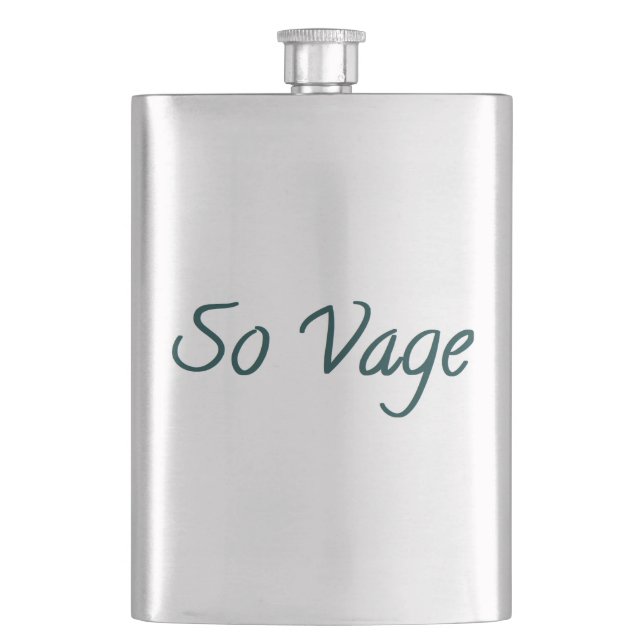 so vague hip flask (Front)