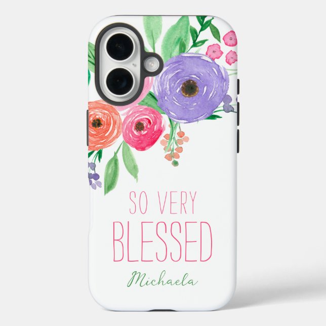 So Very Blessed Spring Floral Case-Mate iPhone Case (Back)