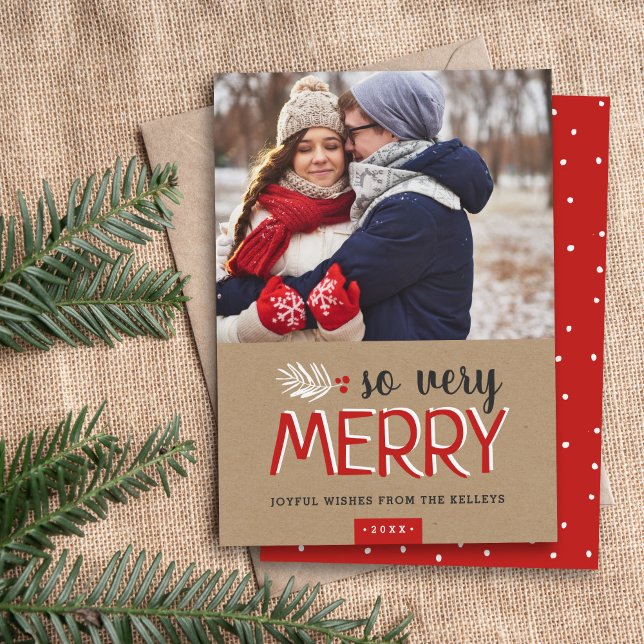 So Very Merry Holiday Photo Card (Creator Uploaded)