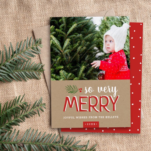 So Very Merry Holiday Photo Card (Creator Uploaded)