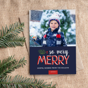 So Very Merry Magnetic Holiday Photo Card