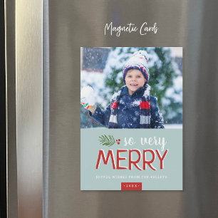 So Very Merry Magnetic Holiday Photo Card
