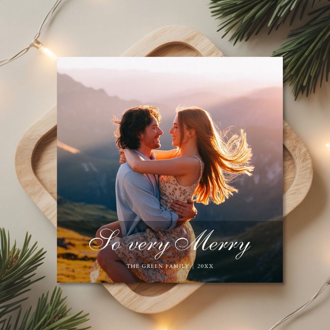 So Very Merry Modern Family Christmas Card (Creator Uploaded)