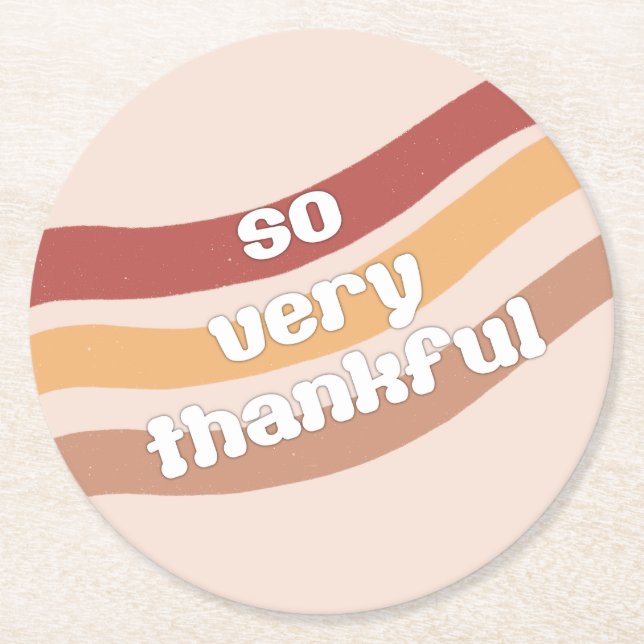 So Very Thankful Coaster (Front)