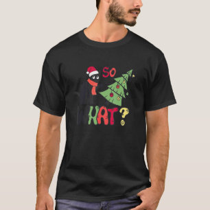 So What Cat Christmas Tree Christmas Hat Christmas T-Shirt