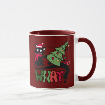 So What Funny Cat Christmas Mug