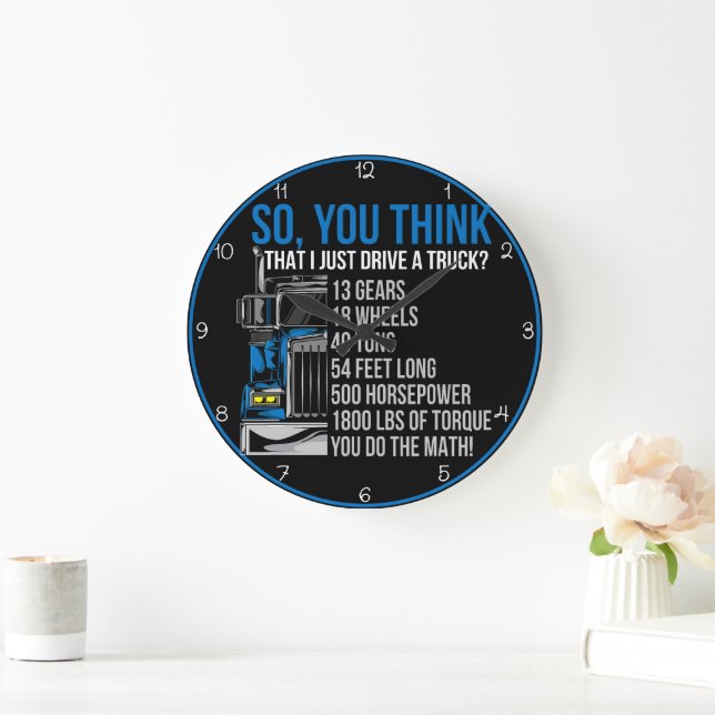 So, You Think I Just Drive? Large Clock (Home)