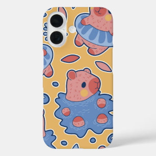 Soak & Float Capybara Spa Day iPhone 16 Case