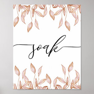 Soak Scripture Bathroom wall art poster