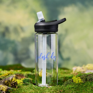 Soak Up the Fun Summer Splash Day Ultramarine Water Bottle