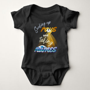 Soaking Up Rays and Taking Names Summertime Baby Bodysuit