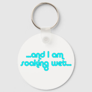 Soaking Wet Light Blue Key Ring