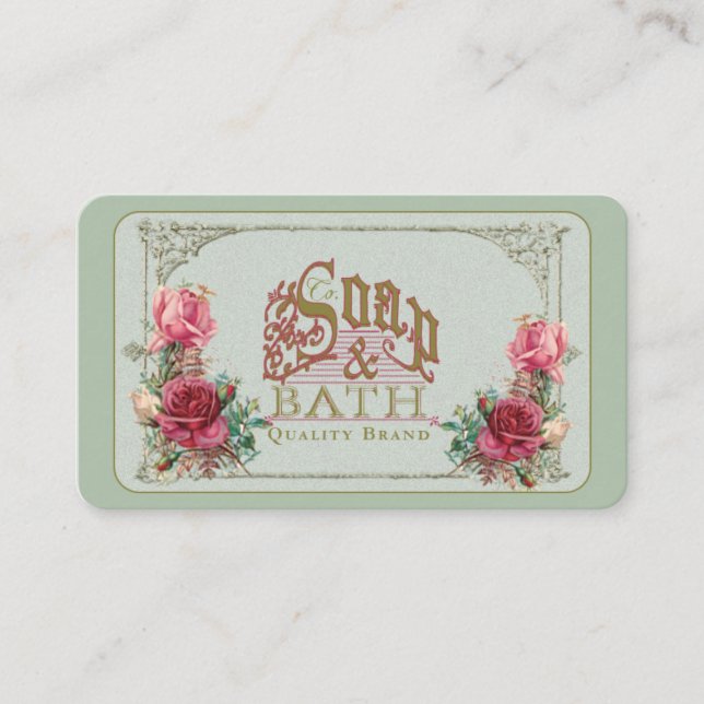 SOAP & BATH ~ Business Card (Front)