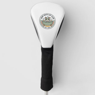 Soap Bath Cat POD Vector Art - Soap Bath Cat Club_ Golf Head Cover