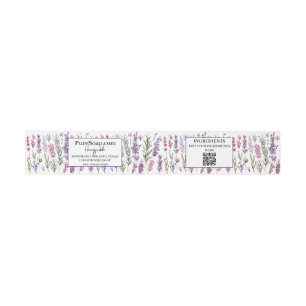 Soap Belly Band Rustic Summer Blossom Lilac Invitation Belly Band