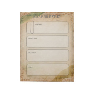 SOAP Bible Study Notepad