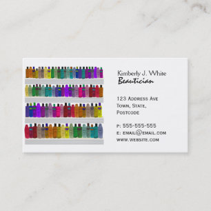 Soap Bottle Rainbow - salon / body care specialist Business Card