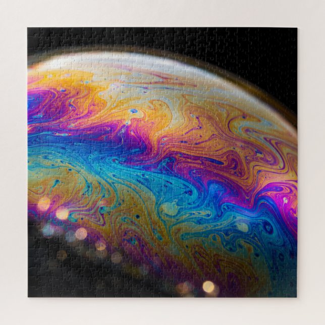 Soap Bubble Surface Macro Jigsaw Puzzle (Vertical)