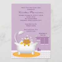 Soap Bubbles Baby Shower Invitation