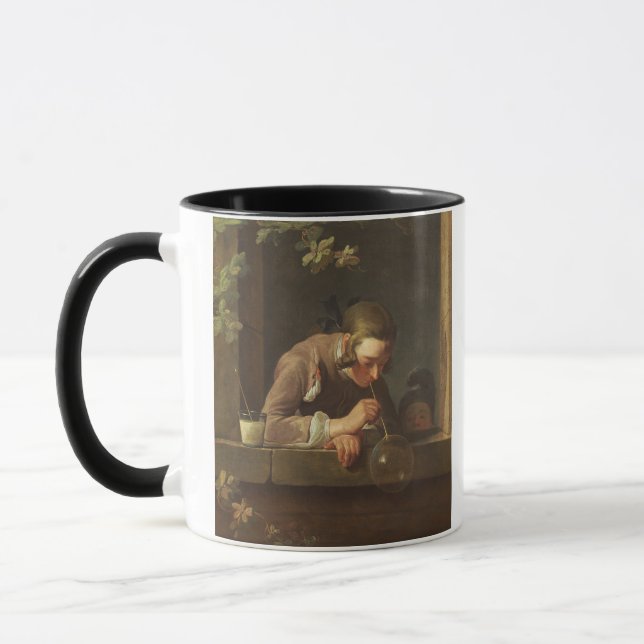 Soap Bubbles, c. 1733- 34 (oil on canvas) Mug (Left)