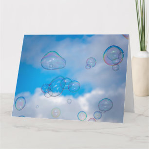 Soap bubbles card