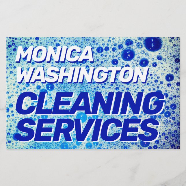 Soap bubbles foam faux texture  flyer (Front)