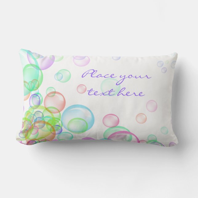 Soap Bubbles Lumbar Cushion (Front)