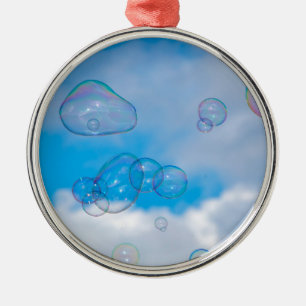 Soap bubbles metal tree decoration
